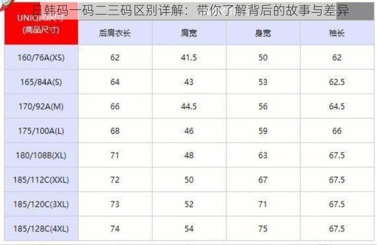 日韩码一码二三码区别详解：带你了解背后的故事与差异