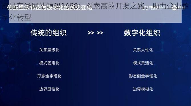 成品在线网站源码1688：探索高效开发之路，助力企业数字化转型