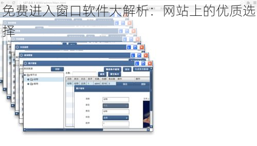 免费进入窗口软件大解析：网站上的优质选择