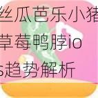 丝瓜芭乐小猪草莓鸭脖ios趋势解析