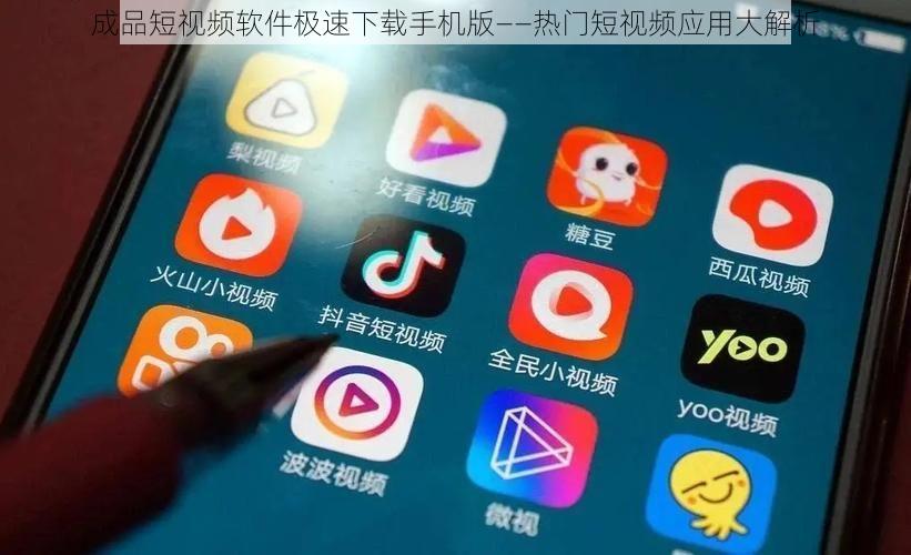 成品短视频软件极速下载手机版——热门短视频应用大解析