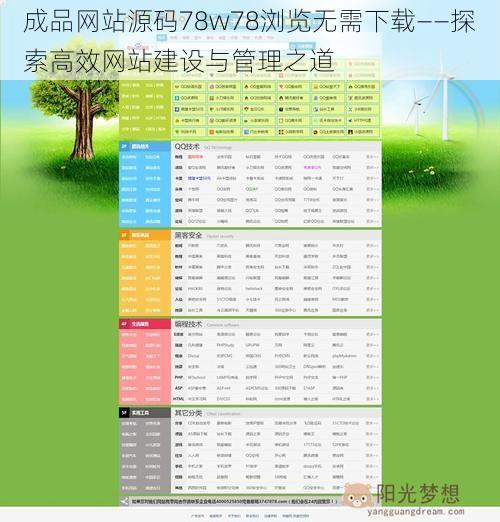 成品网站源码78w78浏览无需下载——探索高效网站建设与管理之道