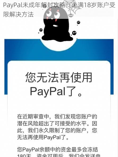 PayPal未成年解封攻略：未满18岁账户受限解决方法