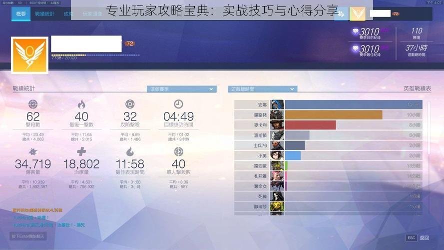 专业玩家攻略宝典：实战技巧与心得分享