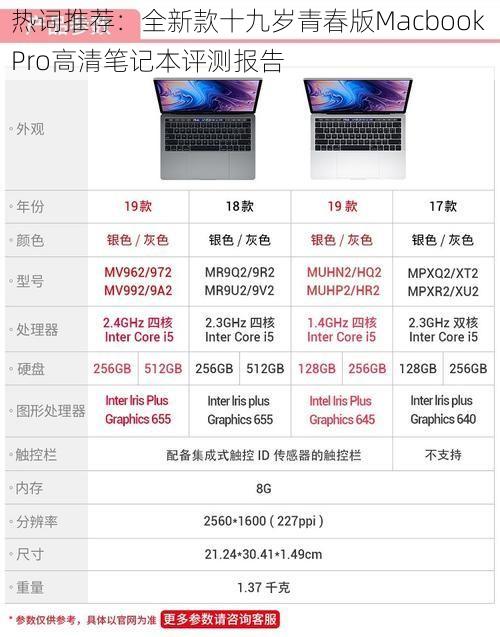 热词推荐：全新款十九岁青春版Macbook Pro高清笔记本评测报告