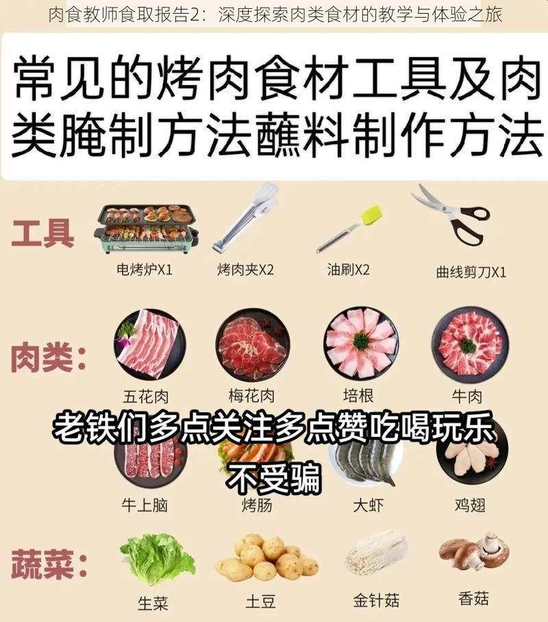 肉食教师食取报告2：深度探索肉类食材的教学与体验之旅