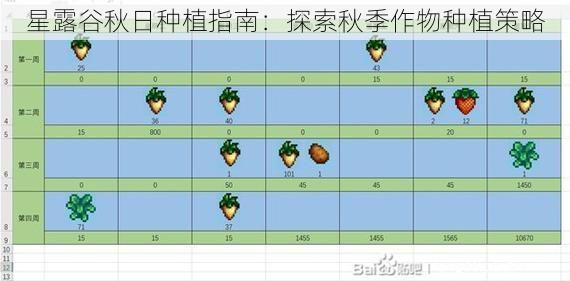 星露谷秋日种植指南：探索秋季作物种植策略