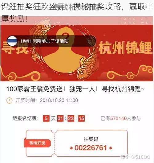 锦鲤抽奖狂欢盛宴：揭秘抽奖攻略，赢取丰厚奖励！