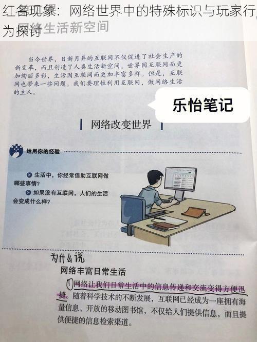 红名现象：网络世界中的特殊标识与玩家行为探讨