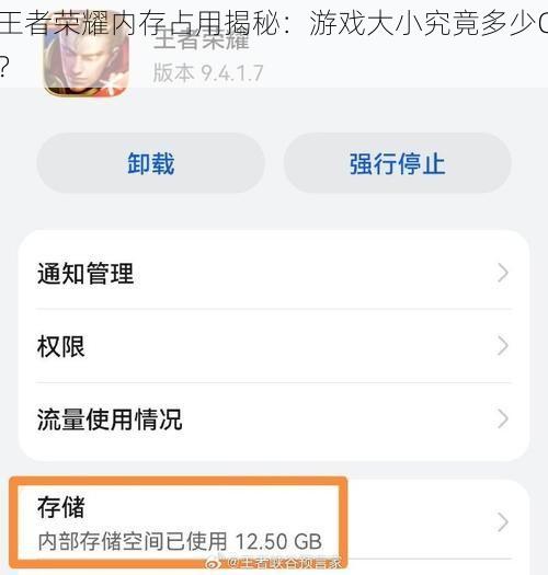 王者荣耀内存占用揭秘：游戏大小究竟多少G？